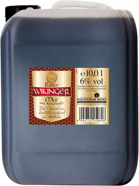 Roter Wikinger Met Honigwein Kanister (1 x 10 l) - Der Honigwein/Honigmet aus