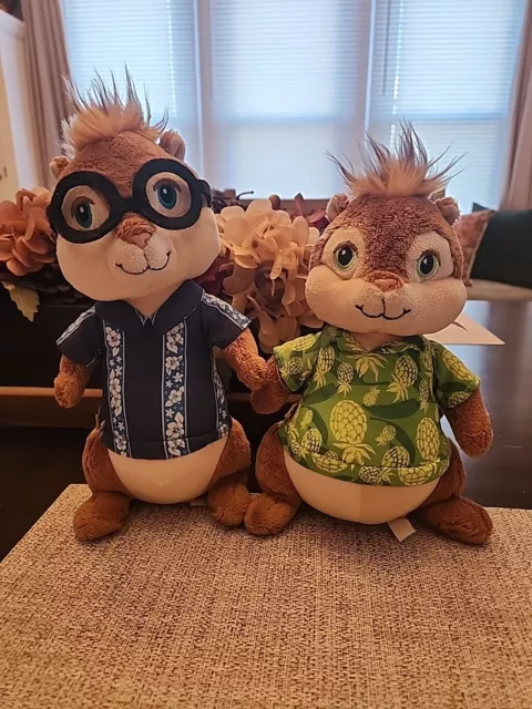 Build A Bear Retired Simon And Theodore Chipmunks Chipwrecked Plush