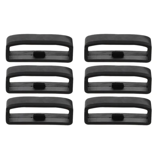 6 Pcs Silicone Watch Keeper Strap Anti-Lost Ring Accessories