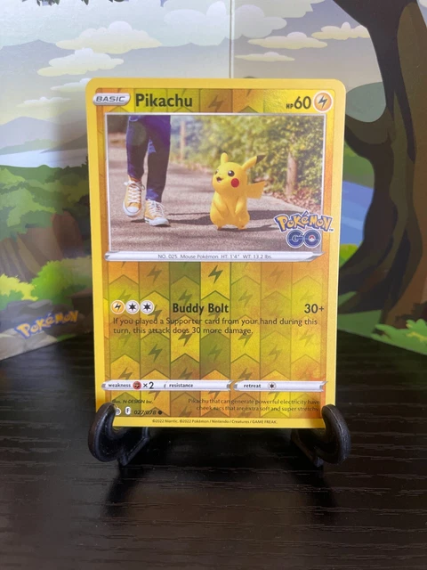 Pikachu 027/078 - Pokemon Go - Common - Reverse Holo - Pokemon Card TCG - LP