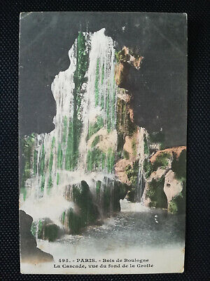 CPA 75 paris-Bois de Boulogne - the waterfall-view from the bottom of the cave