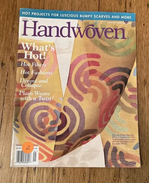 Handwoven Magazine Jan/Feb 2003 Pre Owned VG Weave Weaving