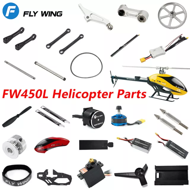 Flywing FW450L RC Helicopter Parts Battery Motor ESC Servo Main Shaft Gear Belt