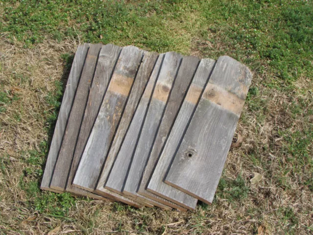 Reclaimed Old Fence Wood Boards W Ears 10 Boards 24" Weathered Barn Wood Planks