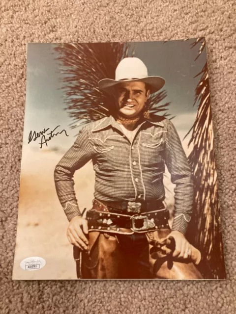 Gene Autry Signed Autographed 8x10 Photo JSA Singing Cowboy Actor Musician