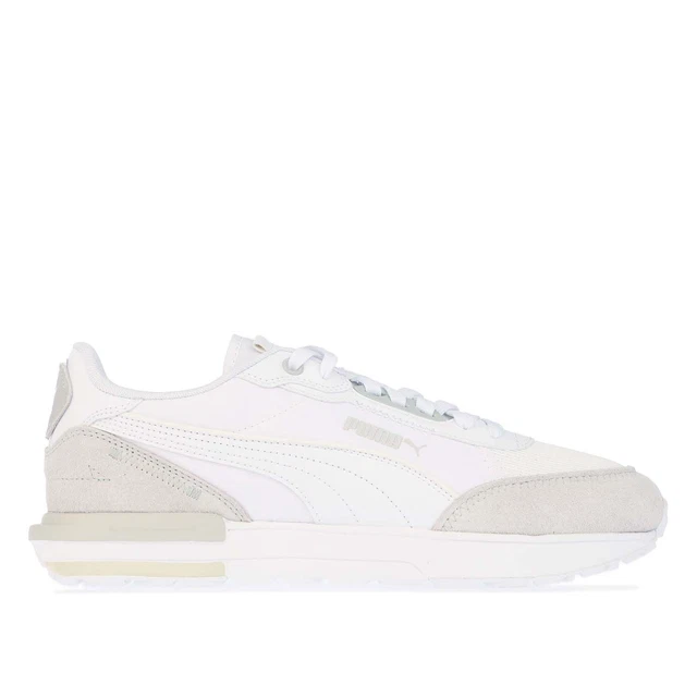 Men's Puma R22 Lace up Casual Trainers in White