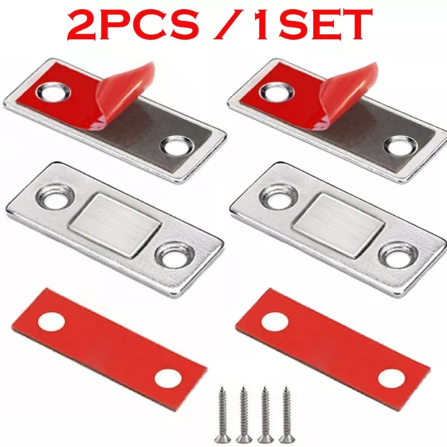 2-20 Pcs Very Strong Magnetic Catch Latch Ultra Thin For Door Cabinet Cupboard
