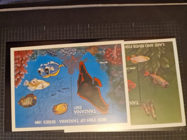 Tanzania 1989 Sg Ms705 Reef And Freshwater Fish Mnh