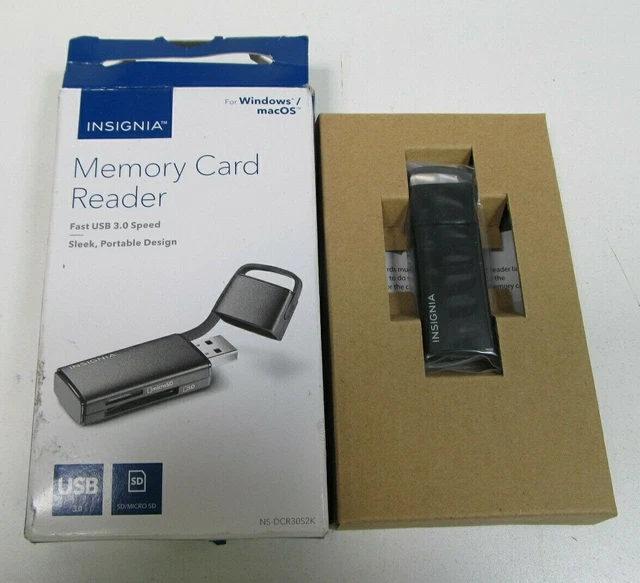 NIP INSIGNIA USB 3.0 Memory Card Reader for Windows / MacOS SD / Micro