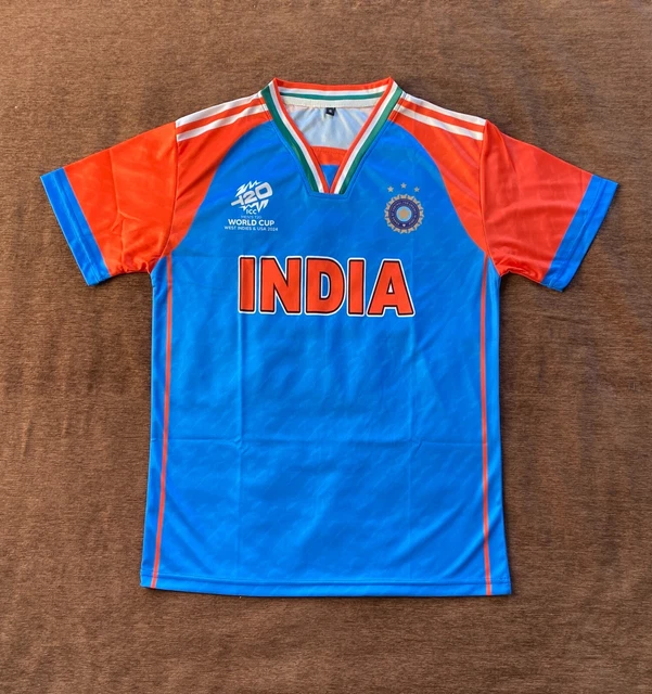 NEW INDIA T20 Cricket World Cup USA 2024 Jersey tShirt For Men's 39.