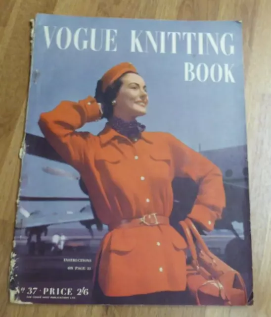 Vintage Vogue Knitting Book No 37 Late 1940s/Early 50s  Fabulous Ladies Patterns