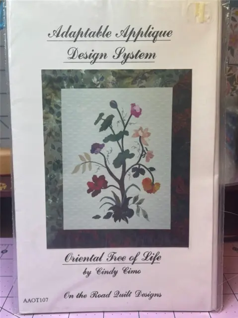 ADAPTABLE APPLIQUE - ORIENTAL TREE OF LIFE Cindy Cimo Quilt Pattern 30" x 37"