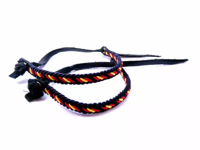 Pulsera hilo trenzado colores bandera España 2 unidades