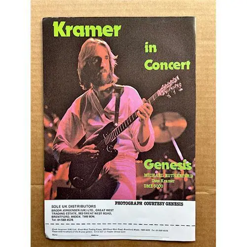 GENESIS/MIKE RUTHERFORD KRAMER DMZ 3000 MEMORABILIA Original music press advert
