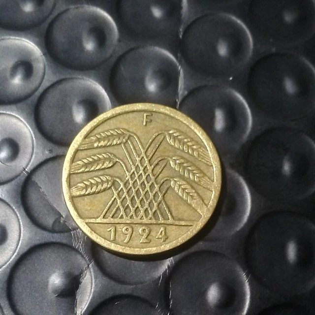 Germany 5 Pfennig 1924 F Coin Deutsches Reich RentenPfennig German
