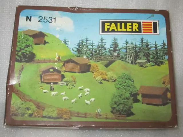 Faller 2531 N Farm Accessories Model Kit Incomplete Railway Layout Diorama