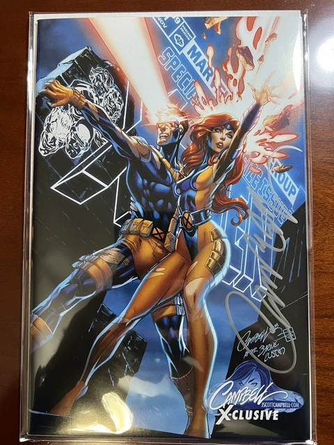 Uncanny X-Men 1 B Marvel  2018 NM Signed J Scott Campbell Jean Gray Variant