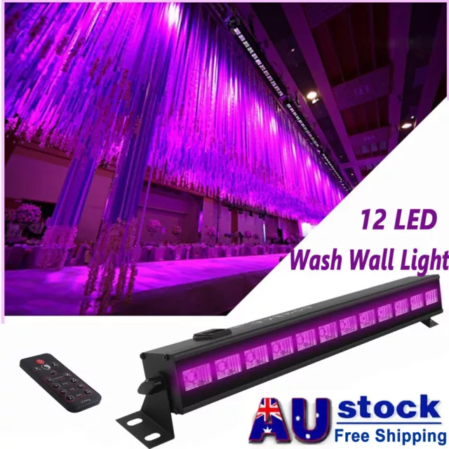 72W UV Blacklight LED Wall Wash Effect Bar Light DMX Party Show Club Stage Light