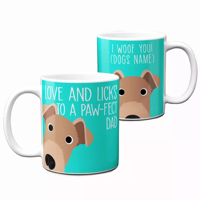 Personalised Welsh Terrier Mug Pet Cup Fathers Day Dog Valentines Day 2022 CPD57