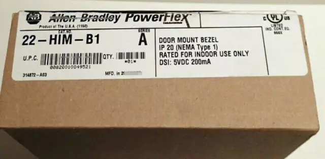 Allen Bradley 22-HIM-B1 PowerFlex Door Mount Bezel 22HIMB1