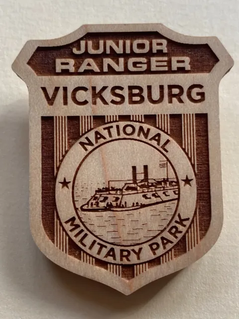 VICKSBURG CIVIL WAR Junior Ranger Badge IRONCLAD CAIRO MISSISSIPPI ...