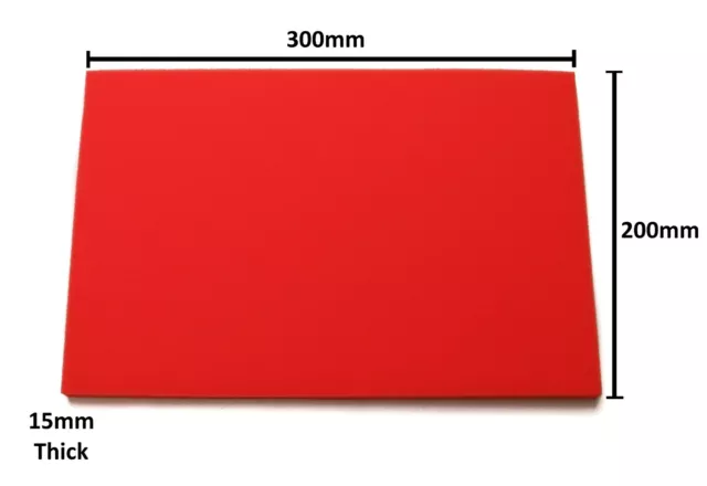 Universal Air Filter Foam Sheet, Make Your Own Air Filter, Reusable RED