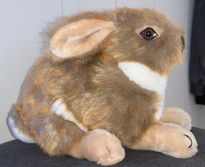 realistic stuffed rabbit