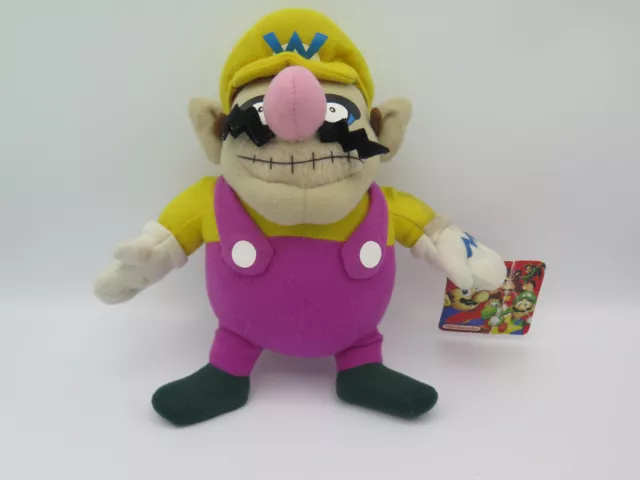 Vintage 2002 Nintendo Super Mario 9” WARIO Plush By Kellytoy with Tags