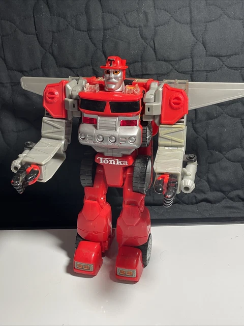 Tonka Transformers Fire Engine Truck Hasbro Takara Robot Mech Toy From 2000