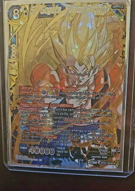 SS GOGETA FUSION Reborn BT22-140 GDR God Rare Dragon Ball Super