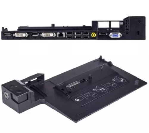 Lenovo ThinkPad 4338 Docking Station T410, T420, T510 2x DP 2x DVI, with key