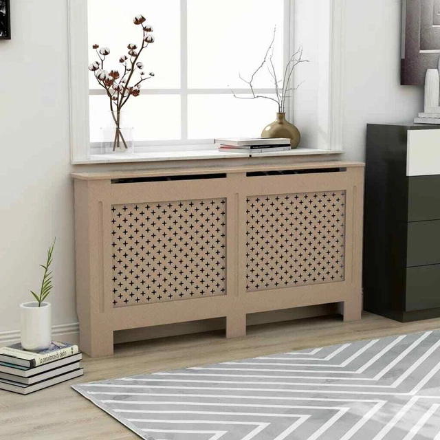 Vidaxl Copertura per Radiatore 152x19x81 cm in MDF