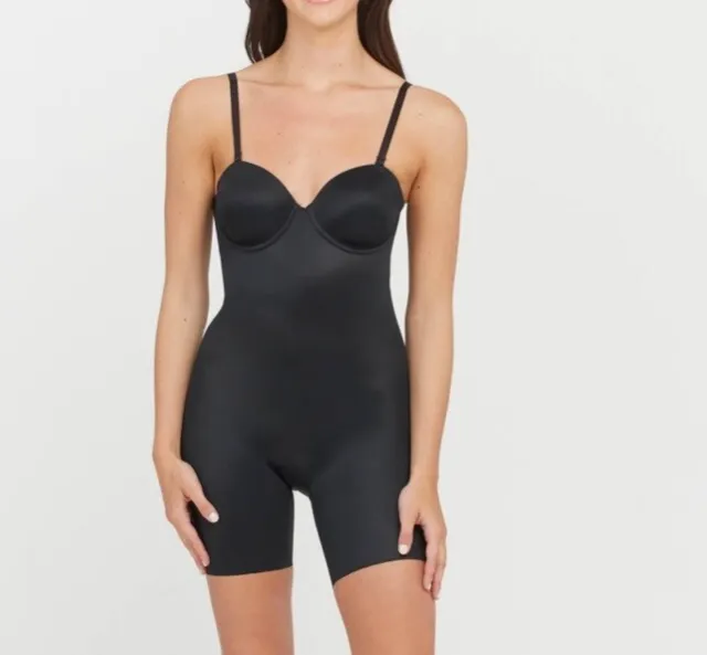 SPANX ASSETS STRAPLESS Cupped Bodysuit Very Black Shapewear Slimming womens  L £27.42 - PicClick UK