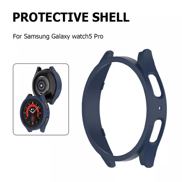 Watch Shell Case Protective Bumper Frame for Galaxy Watch5 Pro 45mm (Blue) #F