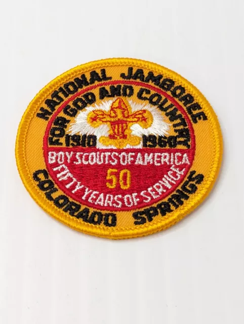 Vintage 1960 National Jamboree 50 Years of Service Colorado Springs BSA Patch
