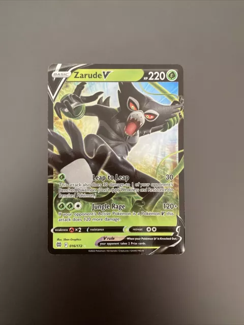 Zarude V - Brilliant Stars Pokémon card 016/172