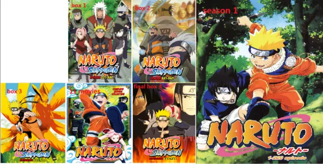 Anime DVD Naruto Shippuden Episode 1-500 Complete English Dub + FREE DVD  FedEx