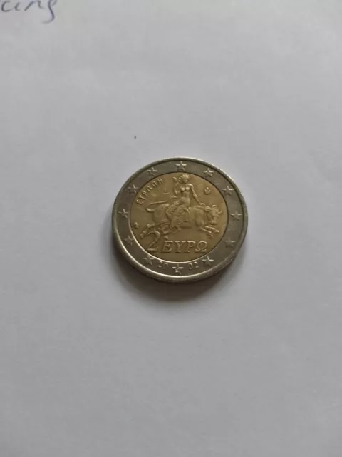zwei euro münze Griechenland Europa 2002 Seltene Fehlprägung (s)
