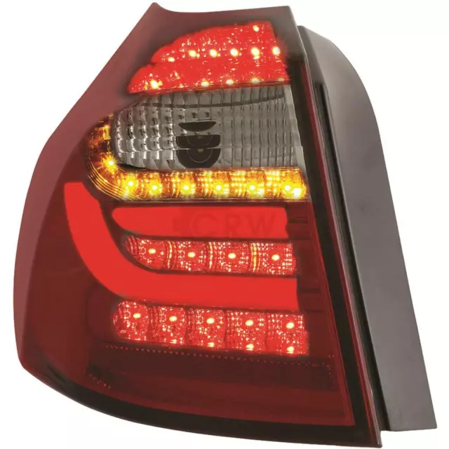 Rückleuchten LED Set für BMW 1er E87 Bj 04-07 klarglas/rot-schwarz Light Bar 6R9