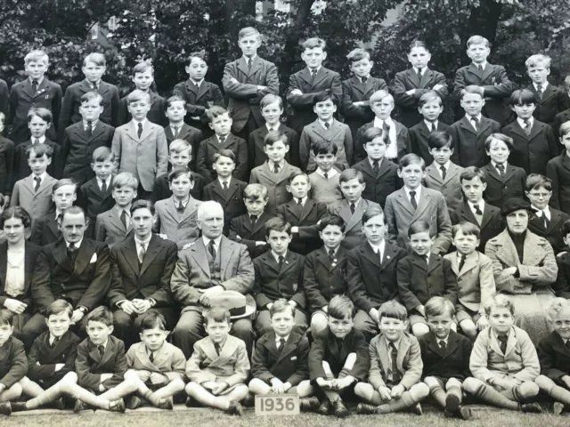 1936 large group photo on board - gibbs school sloane street 2