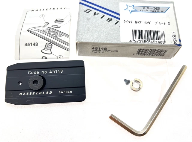 [Near MINT] Hasselblad Tripod Quick Coupling Plate S 45148 with Box From JAPAN