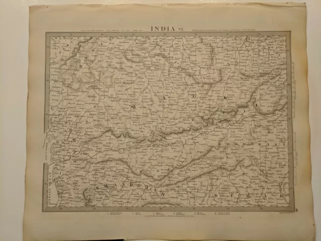 1833 SDUK: Map of India VI - Madhya Pradesh