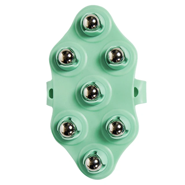 Massage Glove Body Massager with Metal Roller Ball for Neck Foot Full Body Care 9
