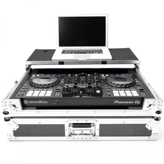 MAGMA DJ CONTROLLER DDJ 800 consolle PIONEER flightcase con slitta per pc laptop