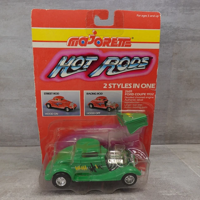 Majorette Hot Rods Ford Coupe 1932 Diecast Dayglo Green