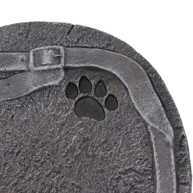 (Grey) Pet Memorial Stone DIY Lettering Resin Pet Headstone Grave Marker