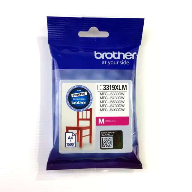 Brother LC3319XL M Magenta Genuine Ink Cartridge Brand New Sealed Original