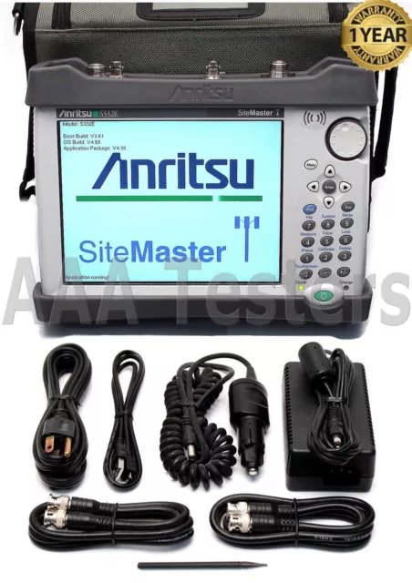 Anritsu Seite Master S332E Kabel / Antenne & Spectrum Analysator 4 GHZ Powercad