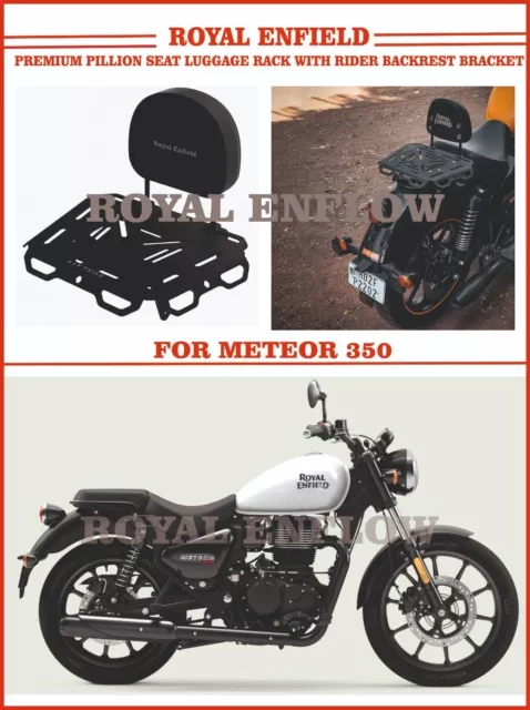 Royal Enfield Premium Pillion Seat Luggage Rack With Backrest For METEOR 350