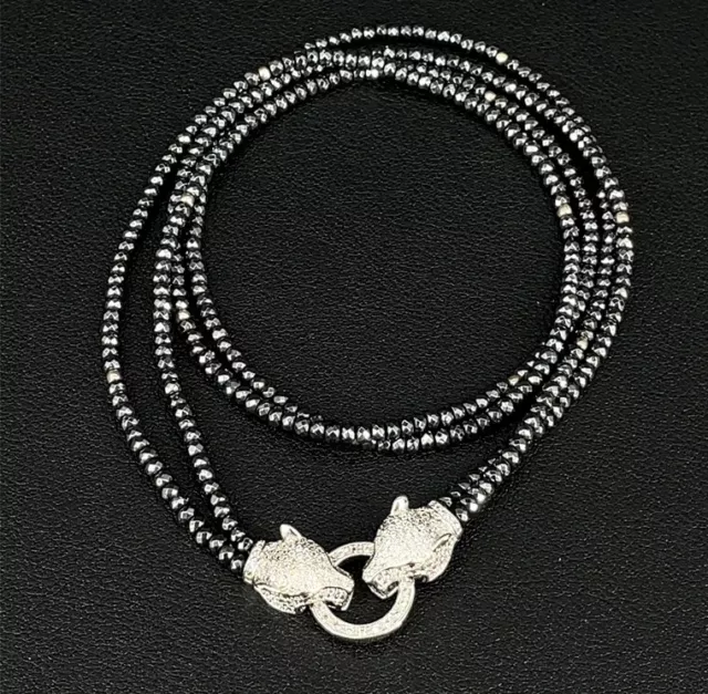 Schmuckjagd Zweireihiges Collier Mit Hämatit & Zirkonia